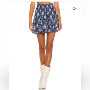 Love shack fancy ruffle mini skirt